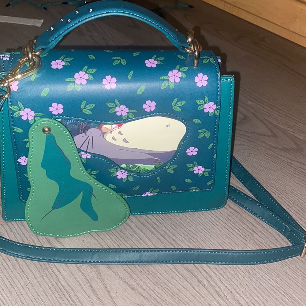 Boxlunch x My neighbor Totoro dark green crossbody bag